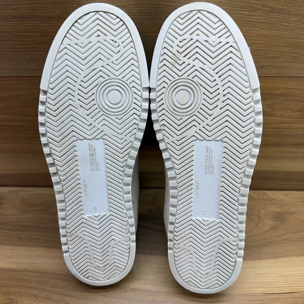 Off-White Low Vulcanized Sneakers Mens 44 White Burgundy Casual Virgil Abloh - Picture 7 of 10